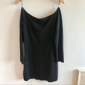 NWT Mango Off The Shoulder Long Sleeve Mini Dress